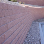 Southern Utah diamond block wall