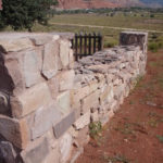 Southern Utah stone walls and pillars